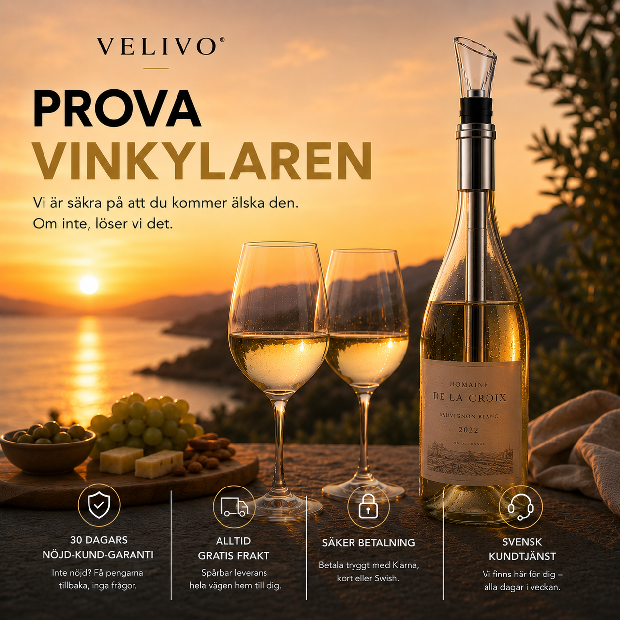 Velivo™ Vinkylare - Låt sista glaset smaka som det första.